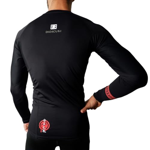 Dioscuri Rash Guard Jiu Jitsu Long Sleeve Compression for MMA Jiu Jitsu Training Zen Buddhist Message by Miyamoto Musashi2