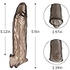 Bigger New Soft Realistic Sleeve Extender Sheath for Men Male Enhancement Extension Sleeve Kit (Clear Color, 7 in) #2