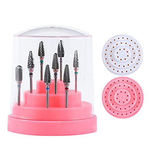 Miniatura 6 de Organizador de brocas para arte de uñas, 48 agujeros, caja de almacenamiento, soporte para exhibición, accesorios de manicura, herramientas de