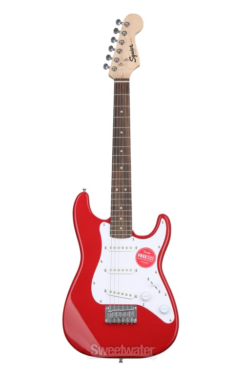 Amazon.com: Squier Mini Stratocaster Electric Guitar, Dakota Red