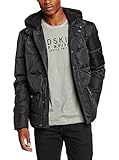 Redskins Gumball Suttner   Doudoune   Col à Boutons   Manches Longues   Homme   Noir (Black/Black)   Large (Taille Fabricant: L)