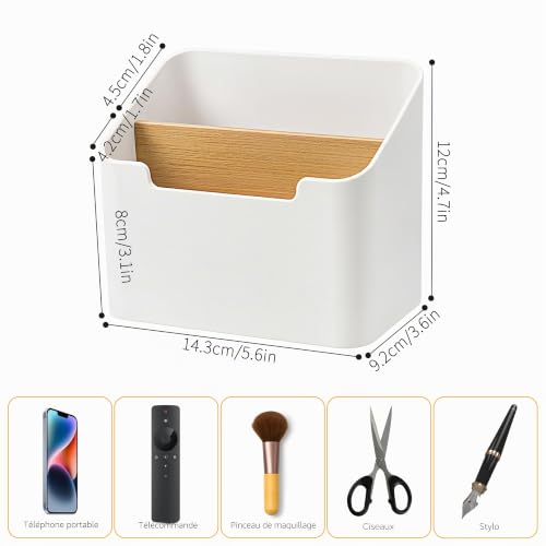 Boîte de rangement télécommande et bureau pour un salon toujours impeccable - 6