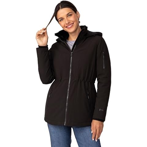 Free Country Women's Thermo Super Softshell® Zip Up Jacket Black XL Cover