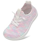 LeIsfIt Toddler Shoes Boys Girls Wide Slip on Shoes Kids Barefoot Sneakers Breathable Tennis Shoe Non-Slip Zero Drop Minimalist Sneakers Colorful Size 11