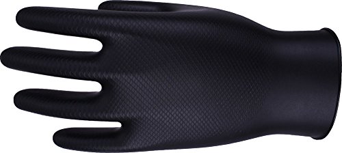Gants en nitrile noir sans poudre UCI DG-Maxim-BK taille S boîte de 50 gants de protection jetables