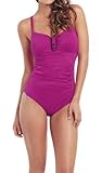 Panache Veronica Damen Badeanzug Balconnet Gr. 65E, Magenta