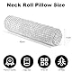 Wapasezyar Nackenrolle mit Bezug, 11x45 cm Reisekissen mit Memory Foam, Plüsch Punkt Waschbar Nackenkissen zur Linderung von Nackenschmerzen, Neck Pillow für Home Office Reisen Yoga Rundzylinder
