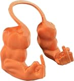 Cat Muscle Arms 3D Printed Cat's Neck Muscle Fist Middle Finger Up F88k Cosplay for Dogs Cat Birthday Party Halloween Photo Shoot (Orange Finger)