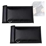 Tmboryuu Brandsichere Tasche zur Signalabschirmung, wasserdichte, diebstahlsichere Sicherheitstasche, Signalblocker für Kontaktpersonen, Geräteschutz, Schlüsselschutz, Blockierung