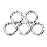 jewelry tiffany and co Material: Zink-Legierung Kongnijiwa 5pcs runde Karabiner Schlüsselanhänger Frühlings-Verschluss-Klipp-Ring für Camping Klettern Wandern