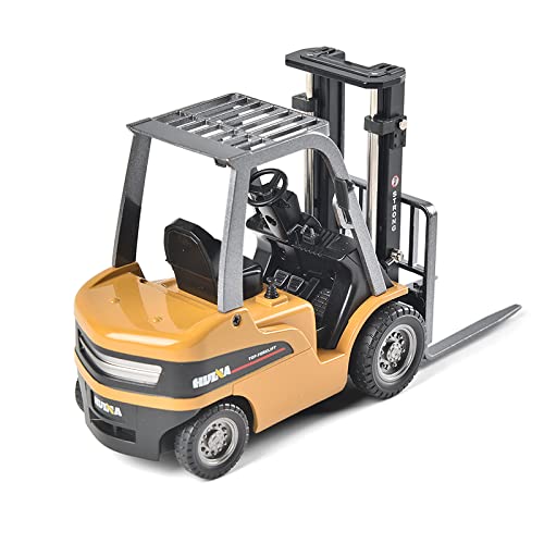1/50 Metal Forklift Truck Toy For Kids, Diecast Construction Equipment Trucks Vehicles For Boys Child #TOP3