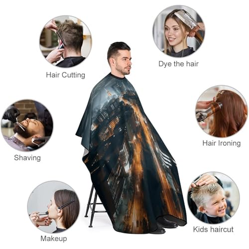 Capa de peluquería unisex para cabello 66.9 x 56.7 in miniatura 3