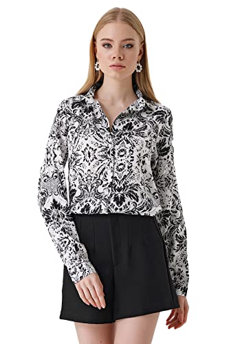 image for BIG DART Blouses for Women Fashion, Casual Long Sleeve Button Down Shi