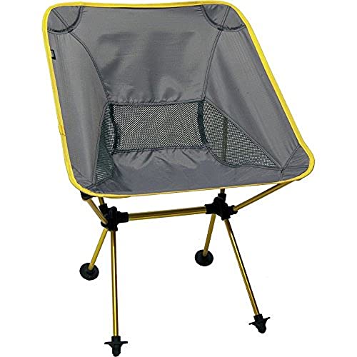 Travel Chair Joey Chair Folding Camping Chair Outdoor for Hiking Backpacking Lawn Beach Sports Lightweight Stable Portable Collapsible Camping Chair Outdoor Furniture, Yellow