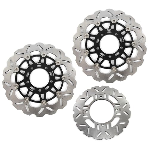 Disques de frein avant-arrière pour Kawasaki Z750 et Versys 1000 de 2007 à 2014 noir
