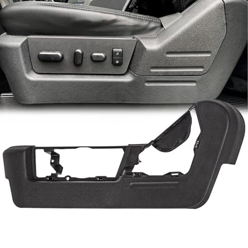 YLT AUTO Front Driver Seat Trim Cover Panel Fit for 2009 2010 2011 2012 2013 2014 Ford F-150 Seat Switch Housing Bezel Replacement for Ford F-150 F150 Lincoln Mark LT 9L3Z-1662187-EA F761 Black