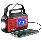 [Batterie externe de 37 000 mWh (10 000 mAh) pour alimenter vos appareils] La radio solaire à manivelle FosPower FOSPWB-2436PP est équipée d'une batterie externe de 37 000 mWh (10 000 mAh). Cette batterie externe permet de recharger vos appareils USB en cas d'urgence.