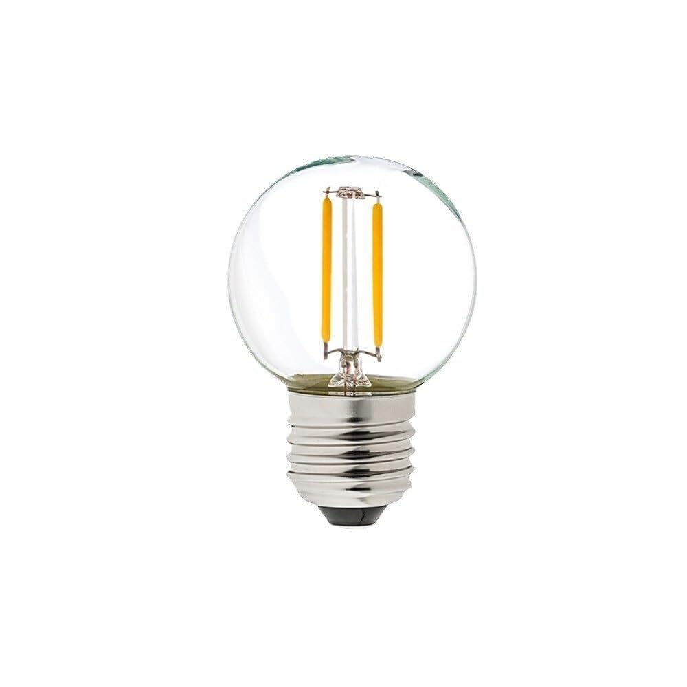 fengyan Casa Bombillas, Paquete de 20 Bombillas LED Retro Edison CA 220 V E27 G40 1 W Regulables, lámpara de Pared Colgante, lámpara de Mesa, Fuente de luz Familiar Lámpara