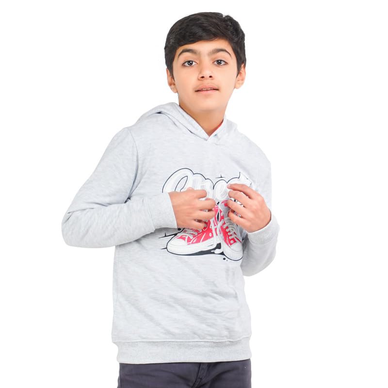 Image of Real Basics Boys Cotton Hooded Sweatshirt(Pack of 1)