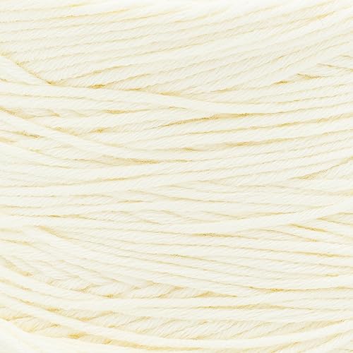 Image of Lion Brand Yarn, Coboo Cotton Blend Yarn, Vanilla Blossom, Cream, 1 Pack