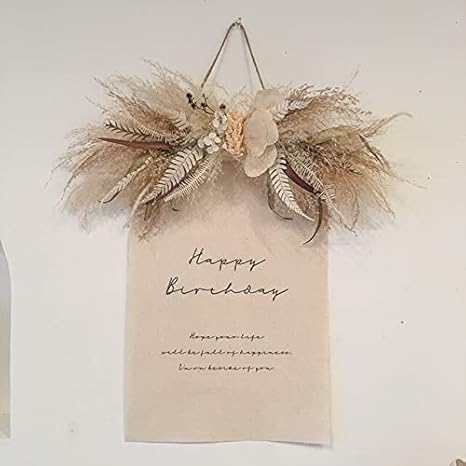 Amazon 横長スワッグ リボン型 タペストリーの飾り付けに ドライフラワー 置物 オブジェ オンライン通販