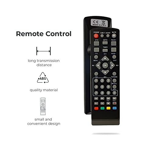 Décodeur TNT DVB T2 LEYF PA-2211 - Récepteur TV Full HD 1080p avec câbles - 6