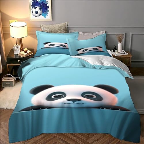 Housse de couette panda anti-décoloration pour éviter le linge de lit terni