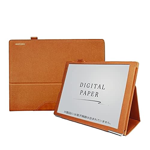 Protective Case Cover for Fujitsu QUADERNO A5 2nd gen 2 / Fujitsu QUADERNO A5 1st gen 1 /Sony Digital Paper Case for DPT-CP1 10.3 inch,PU Leather Foilo Stand Case Cover.(Sony 10'-Brown)