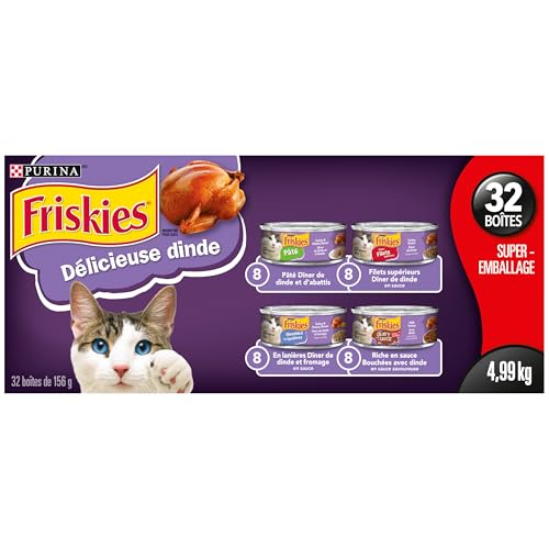 Purina Friskies Turkey Experience Wet Cat Food Super Pack 32 x 156g Cans, Brown (44338) - Image 3