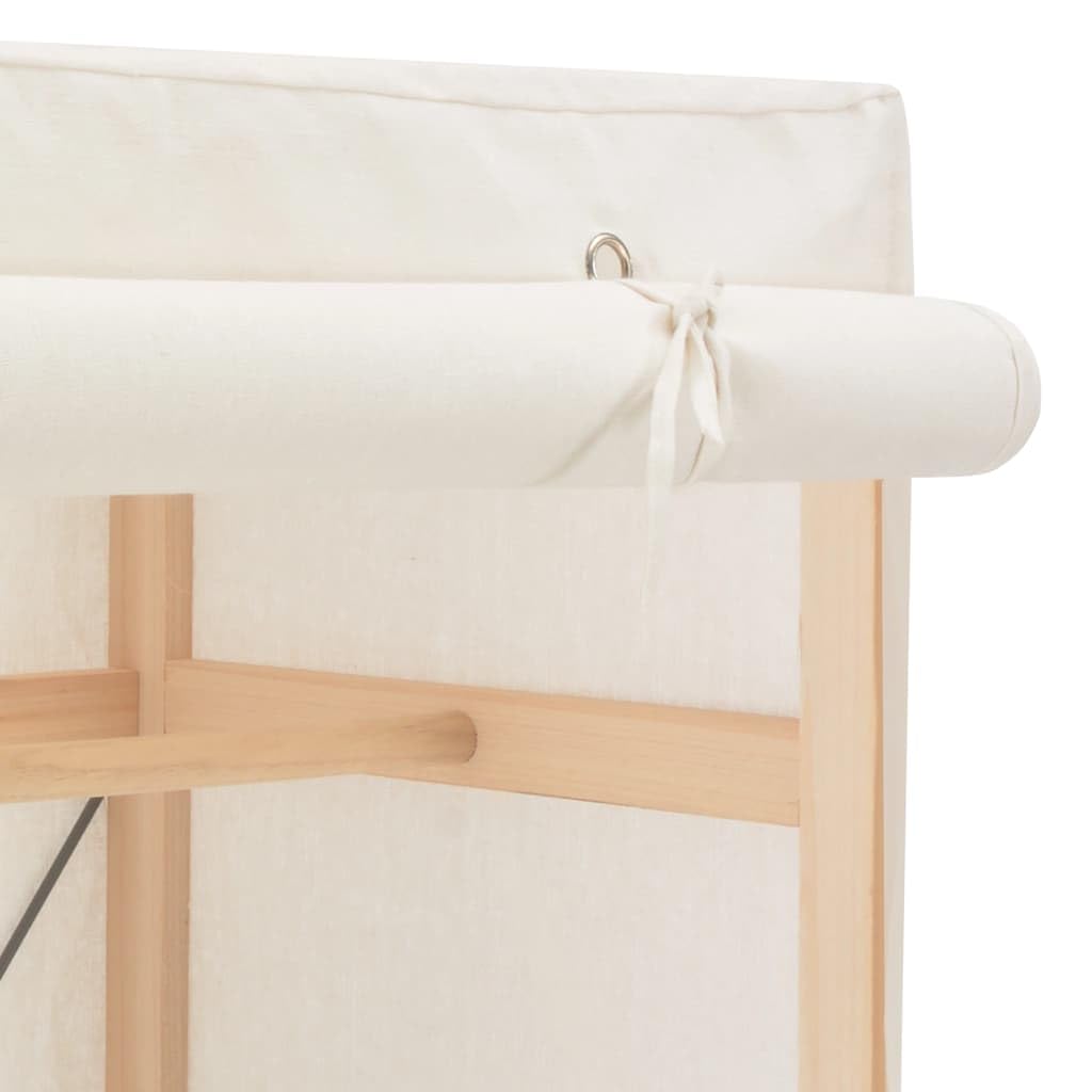 vidaXL Kleiderschrank Weiß 79 x 40 x 170 cm Stoff