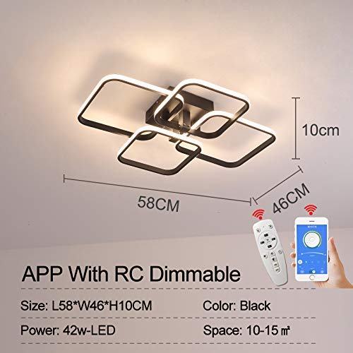 Suspension LED 3500K-6000K variable plafonnier acrylique