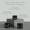 The-Classic-Maintenance-Collection-for-Men-Oily-Skin-Cleanse-Hydrate-and-Renew-Skin-Includes-Moisturizing-Balm-Exfoliating-Rub-and-Charcoal-Cleanser-Achieve-Your-Best-Look-with-Lumin Lumin - Smooth Operator Detox - Men's skincare kit, Includes: Charcoal Face Wash Daily Detox, Charcoal Scrub Deep Detox & Daily Face Moisturizer, Suitable for all skin types, Two Month Supply