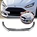Car Front Bumper Spoiler Splitter Lip for Ford Focus ST MK3.5 2015-2018 2017 Glossy Black Carbon Fiber Look