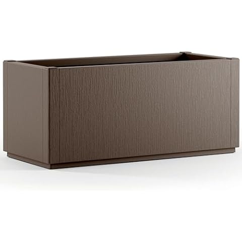 CASARIA Ethica Flower Box Planter with Drain Base Cover