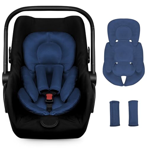 WINGHENLEE Baby Autositzeinlage mit Kopfstütze und Gurtpolstern
