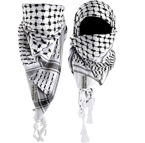 Islamic Gifts 123 Palestine Scarfs Shemagh Cotton Arab Keffiyeh Scarf Men Head Neck Face Wrap Cotton Men Woven military shemagh scarf Not printed