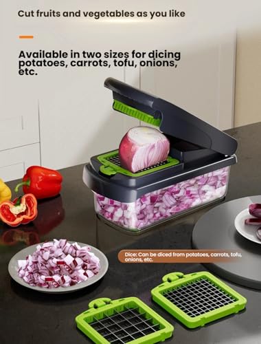 Cortadora multifuncional de vegetales con contenedor miniatura 4