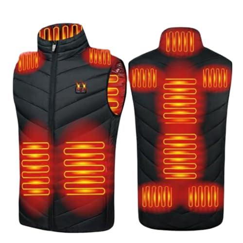 Chaleco calefactable unisex con control de temperatura y 11 zonas de calor USB