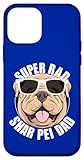 shar pei miniaturka cena Fácil instalación Carcasa para iPhone 12 Mini Shar Pei Dad, Bonito Cachorro Divertido, súper Guay Perro con Gafas de Sol