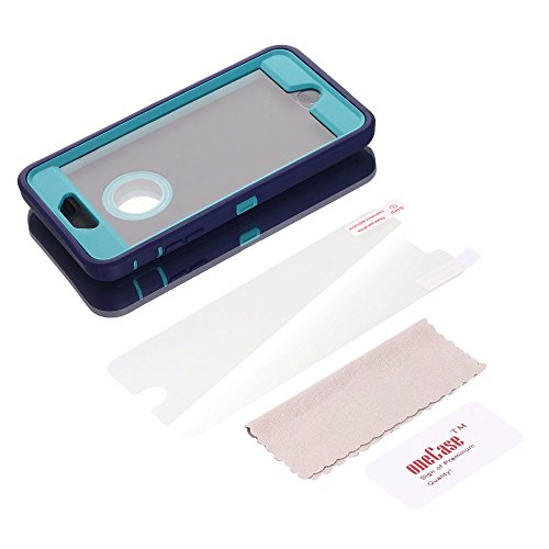 Aicase Iphone 8 Plus/7 Plus Case, [Heavy Duty] [Full Body] Tough 3 In 1 Rugged Shockproof Water-Resistance Cover For Apple Iphone 8 Plus/7 Plus (Light Blue/Purple) #TOP4