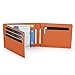 Produktbild Herren Geldbeutel Geldbörse mit Geldklammer Münzfach und Sichtfenster | RFID Blocker Kreditkartenetui Karten Portemonnaie | Dünne Brieftasche Portmonee für Männer (XB-043 Schwarz+Orange)