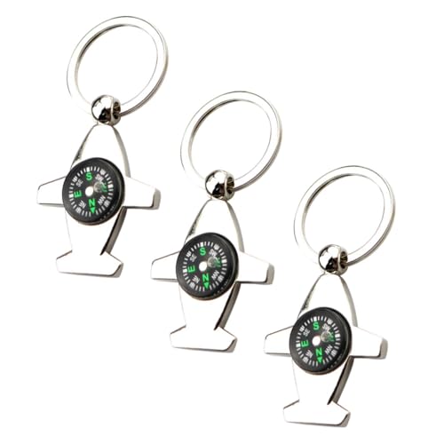 Set 3 Brújulas Mini de Aleación de Zinc para Camping miniatura 1