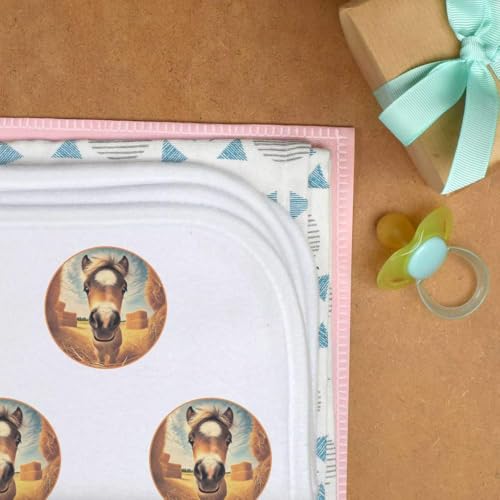 Azeeda 'Smiling Baby Horse' Baby Burp/Wash Cloth (BC00031021)3