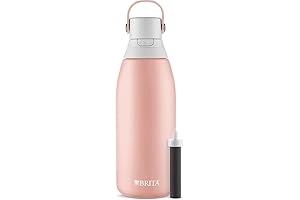 Brita 32 oz. Rose Stainless Steel Premium Filtering Water Bottle with Filter