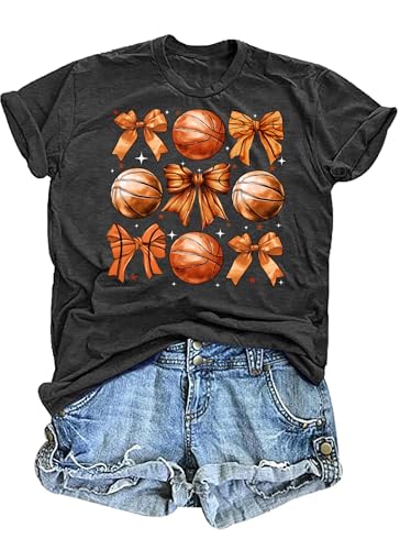 Basketball Shirts for Women Game Day Tshirt Basketball Outfits Funny