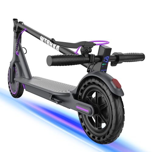 500W/350W Electric Scooter with Dual Suspensions,10"/8.5" Tire, Top Speed 22/15 Mph, Long Range 15/22-31 Miles, Folding E-Scooter Adult, Dual Braking, App