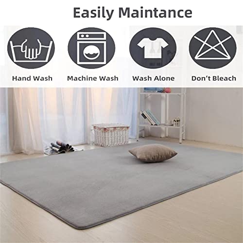 Tapis beige corail velours DASHADAO grand format pour salon - 5