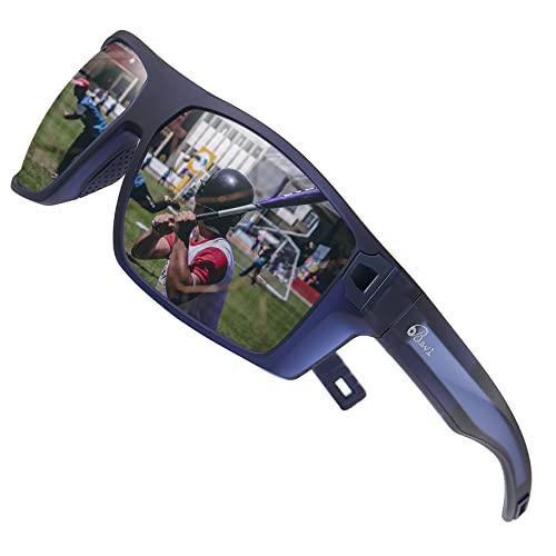 Image of Bevi Square Polarized Sunglasses UV 400 Protection with TR90 Lightweight Frame Glasses for Women Men