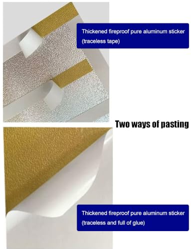 Cubierta de aluminio para cocina forro adhesivo duradero y protector de pared 3