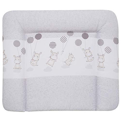 Alvi Wickelauflage Molly Folie Hippo silber 75x85 cm